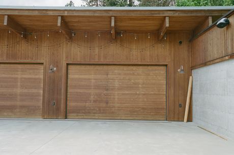 P2 — the triple-garage facade